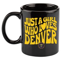 Just A Girl Who Loves D.E.N.V.E.R Nuggets Wavy 11oz C Handle Ceramic Mug