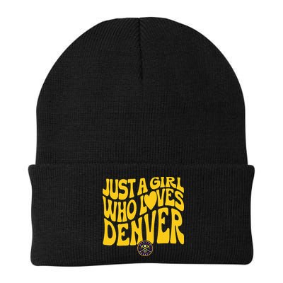 Just A Girl Who Loves D.E.N.V.E.R Nuggets Wavy Beanie