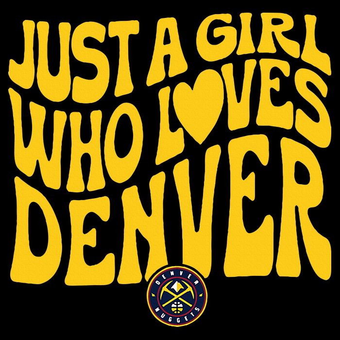 Just A Girl Who Loves D.E.N.V.E.R Nuggets Wavy Flat Bill Trucker Hat