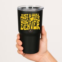 Just A Girl Who Loves D.E.N.V.E.R Nuggets Wavy Tumbler