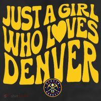 Just A Girl Who Loves D.E.N.V.E.R Nuggets Wavy 25L Jumbo Tote