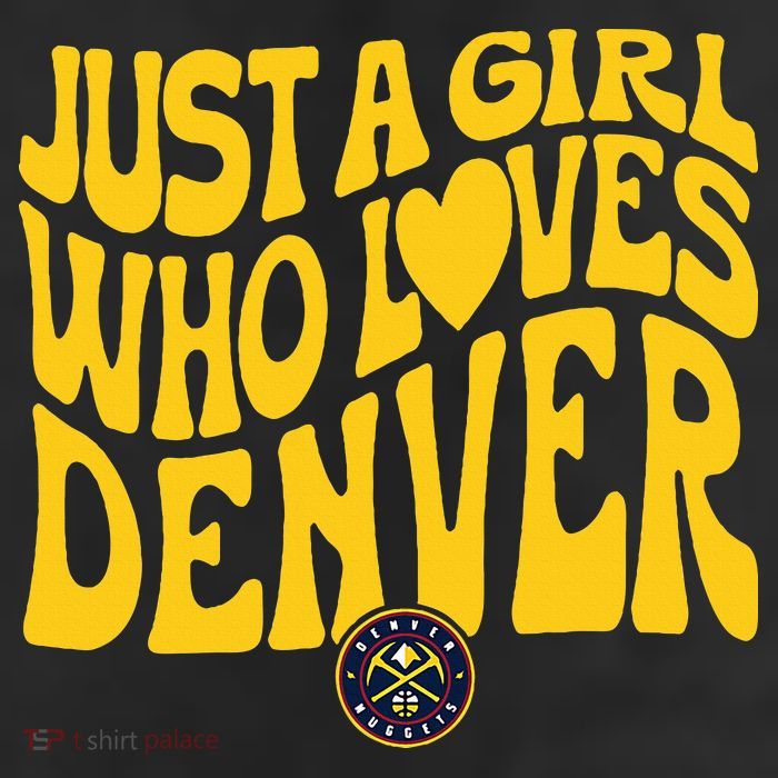 Just A Girl Who Loves D.E.N.V.E.R Nuggets Wavy 25L Jumbo Tote