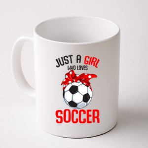 Just A Girl Who Loves Soccer Girl Coffee Mug