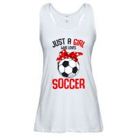 Just A Girl Who Loves Soccer Girl Ladies Essential Flowy Tank