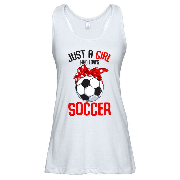 Just A Girl Who Loves Soccer Girl Ladies Essential Flowy Tank