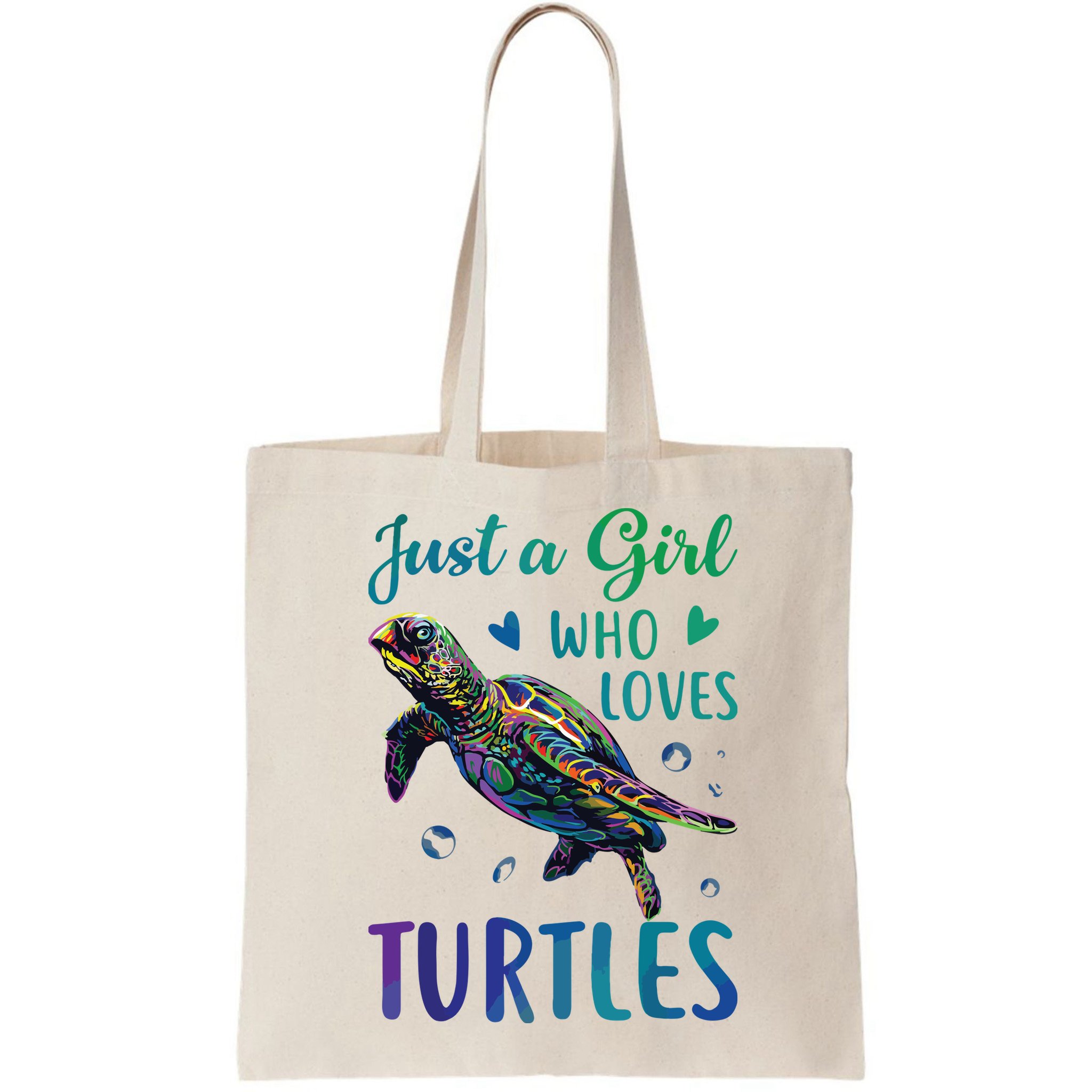 Just A Girl Who Loves Turtles Watercolor Sea Ocean Gift Bag