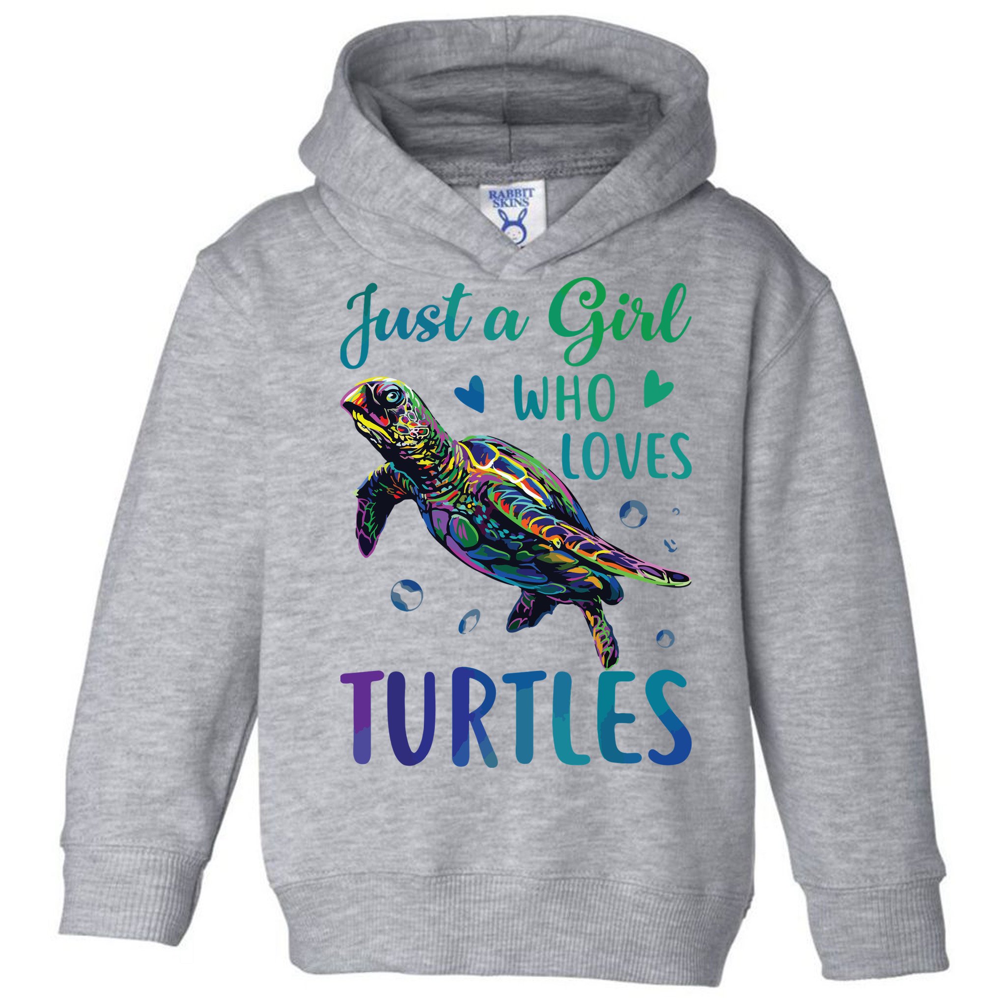 Just A Girl Who Loves Turtles Watercolor Sea Ocean Gift Toddler Hoodie