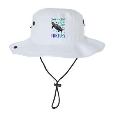 Just A Girl Who Loves Turtles Watercolor Sea Ocean Gift Bucket Hat