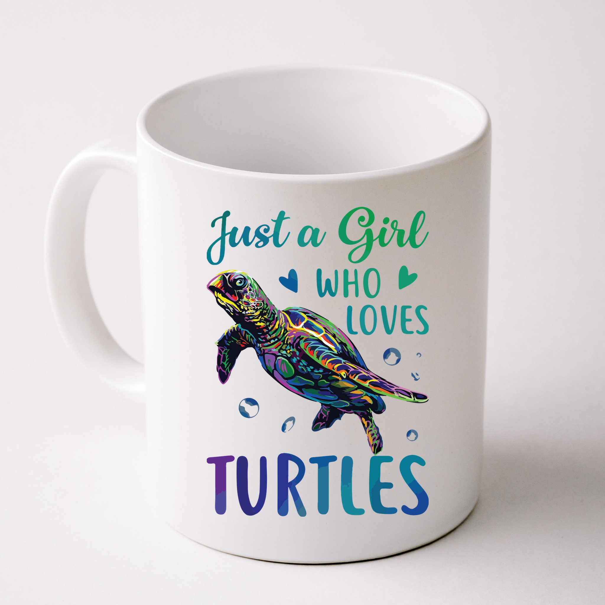 Just A Girl Who Loves Turtles Watercolor Sea Ocean Gift Mug
