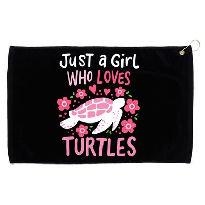 Just A Girl Who Loves Turtles Turtle Gift Grommeted Golf Towel