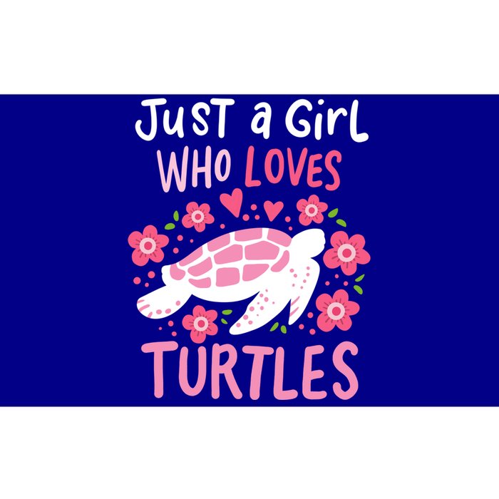 Just A Girl Who Loves Turtles Turtle Gift Bumper Sticker