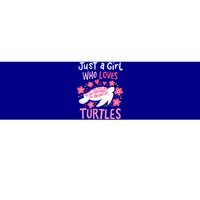 Just A Girl Who Loves Turtles Turtle Gift Bumper Sticker