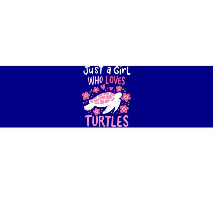 Just A Girl Who Loves Turtles Turtle Gift Bumper Sticker