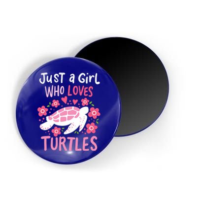 Just A Girl Who Loves Turtles Turtle Gift Magnet