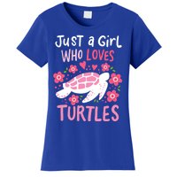 Just A Girl Who Loves Turtles Turtle Gift Women's T-Shirt