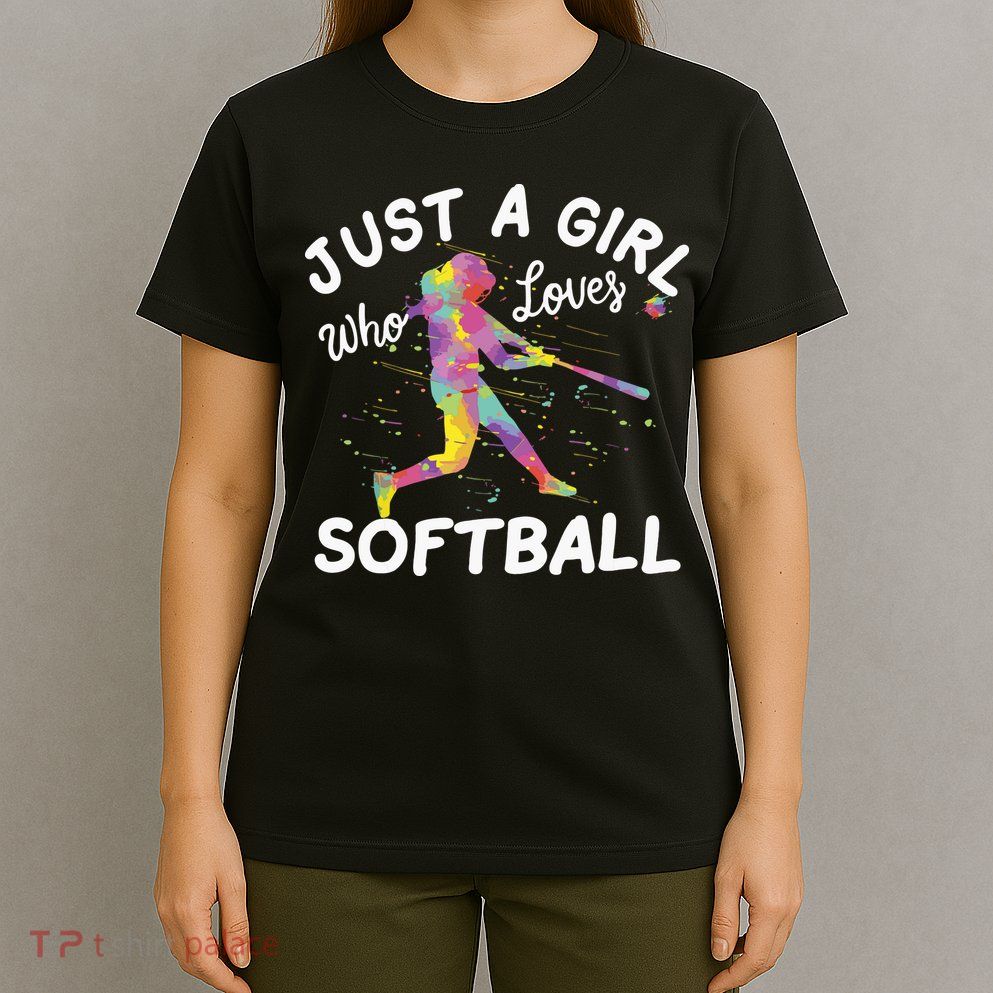 Just A Girl Who Loves Softball T-Shirt