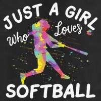 Just A Girl Who Loves Softball Adult Drive Performance Visor