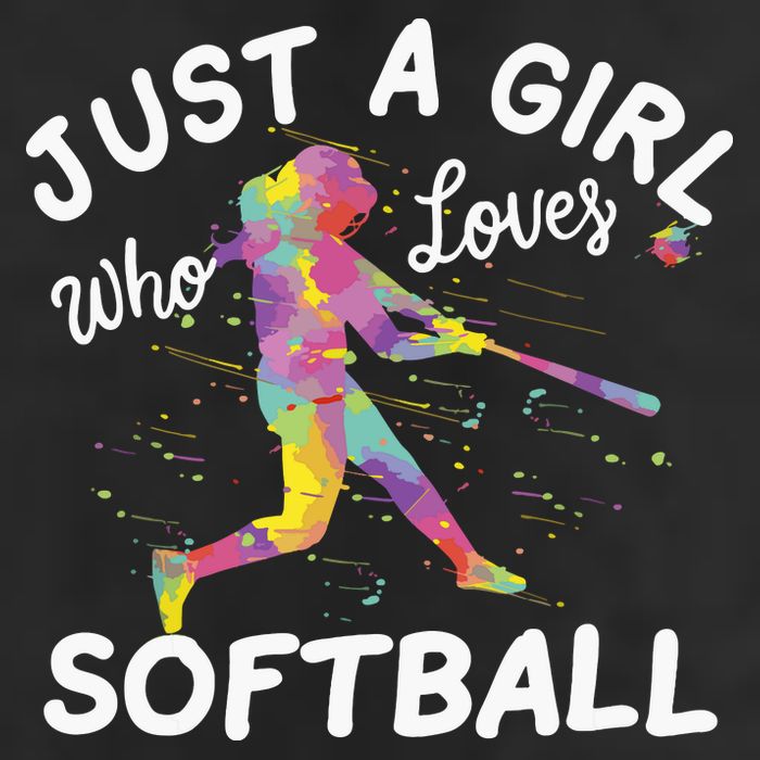 Just A Girl Who Loves Softball Adult Drive Performance Visor