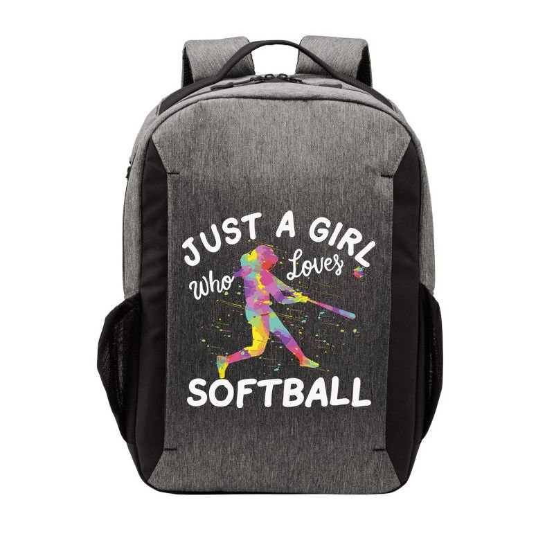 Just A Girl Who Loves Softball Vector Backpack