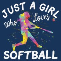 Just A Girl Who Loves Softball Infant Baby Jersey Bodysuit