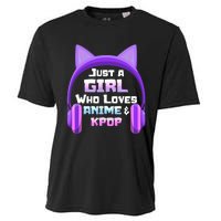 Just A Girl Anime KPop Music Fan Teen Girls Japan Animation Cooling Performance Crew T-Shirt