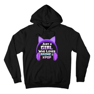 Just A Girl Anime KPop Music Fan Teen Girls Japan Animation Hoodie