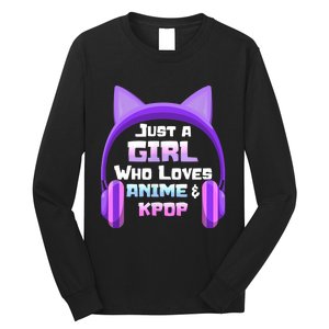 Just A Girl Anime KPop Music Fan Teen Girls Japan Animation Long Sleeve Shirt