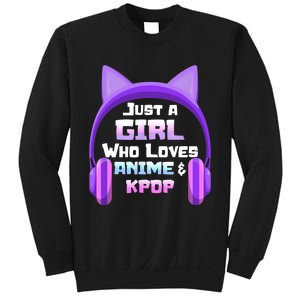 Just A Girl Anime KPop Music Fan Teen Girls Japan Animation Sweatshirt