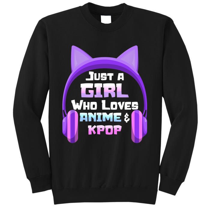 Just A Girl Anime KPop Music Fan Teen Girls Japan Animation Sweatshirt