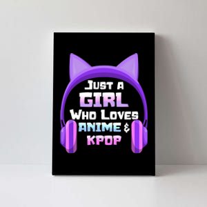 Just A Girl Anime KPop Music Fan Teen Girls Japan Animation Canvas