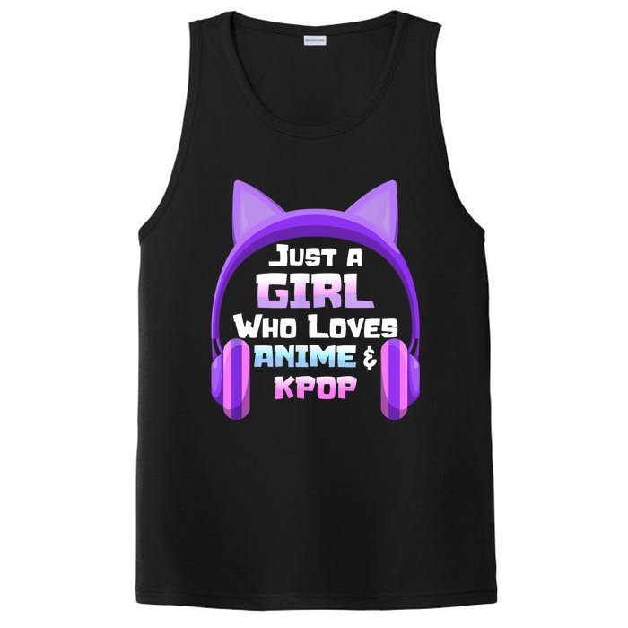 Just A Girl Anime KPop Music Fan Teen Girls Japan Animation PosiCharge Competitor Tank