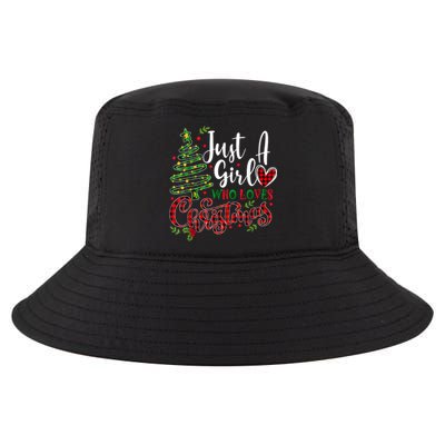 Just A Girl Who Loves Christmas A Gift For Xmas Women Girls Cool Comfort Performance Bucket Hat