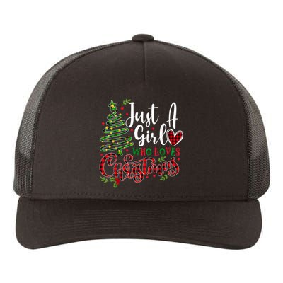 Just A Girl Who Loves Christmas A Gift For Xmas Women Girls Yupoong Adult 5-Panel Trucker Hat