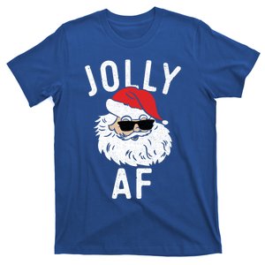 Jolly Af Great Gift Funny Christmas Santa Sunglasses Gift Meaningful Gift T-Shirt