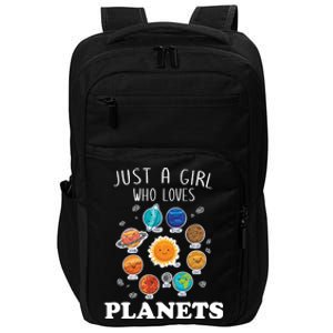 Just A Girl Who Loves Planets And Solar System Space Science Gift Impact Tech Backpack