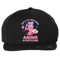 Just A Girl Who Loves Anime And Sketching Wool Snapback Cap