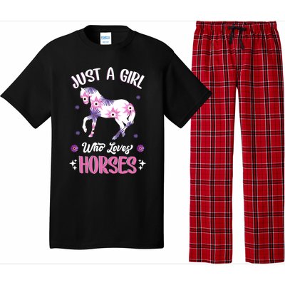 Just A Girl Who Loves Horses Gift Pajama Set