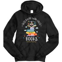 Just A Girl Who Loves Books Gifts For Bookworm Tie Dye Hoodie