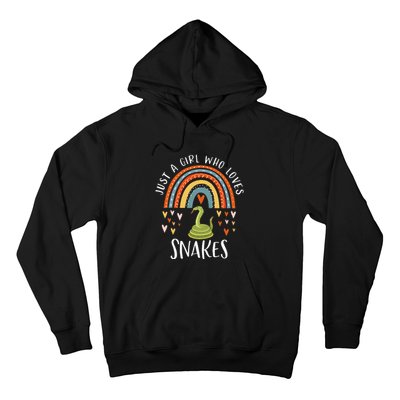 Just A Girl Who Loves Snakes Rainbow Gifts For Snake Lover Hoodie