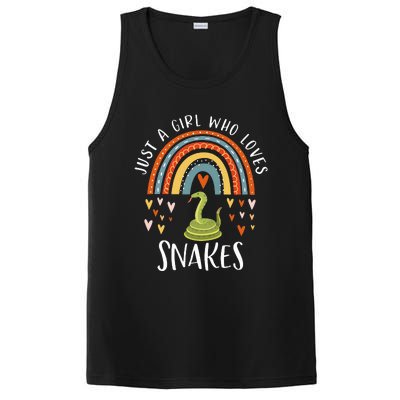 Just A Girl Who Loves Snakes Rainbow Gifts For Snake Lover PosiCharge Competitor Tank