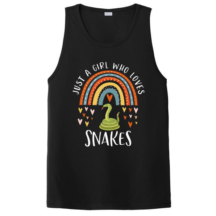 Just A Girl Who Loves Snakes Rainbow Gifts For Snake Lover PosiCharge Competitor Tank