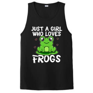 Just A Girl Who Loves Frogs Cute Green Frog Costume Gift PosiCharge Competitor Tank