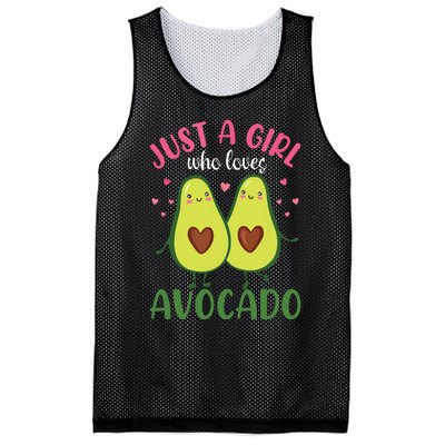 Just A Girl Who Loves Avocado Gift Idea For Women G Mesh Reversible Basketball Jersey Tank