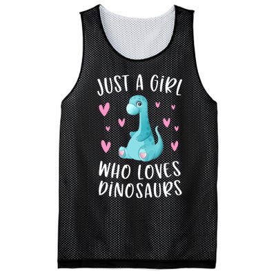 Just A Girl Who Loves Dinosaurs Cute Dinosaur Dino Lover Mesh Reversible Basketball Jersey Tank