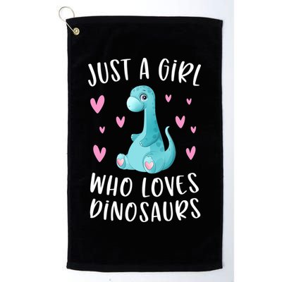 Just A Girl Who Loves Dinosaurs Cute Dinosaur Dino Lover Golf Towel