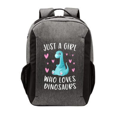 Just A Girl Who Loves Dinosaurs Cute Dinosaur Dino Lover Vector Backpack