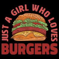 Just A Girl Who Loves Burgers Flatbill Hat