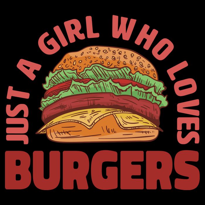 Just A Girl Who Loves Burgers Flatbill Hat