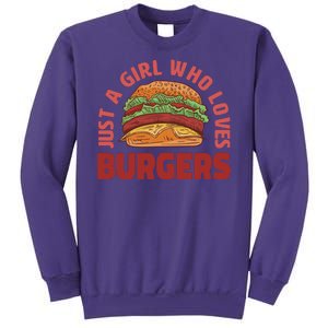 Just A Girl Who Loves Burgers Sweatshirt