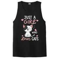 Just A Girl Who Loves Cats Cute Cat Lover Gifts PosiCharge Competitor Tank